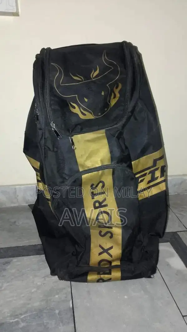 Cricket Equipment Set: Bag, Pads, and Thai Pads