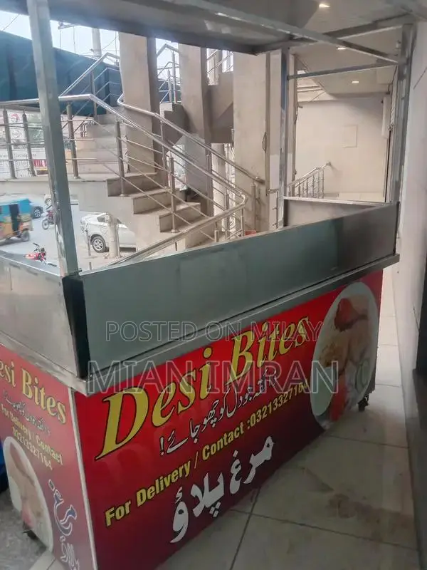 Stainless Steel Commercial Food Counter with Wheels