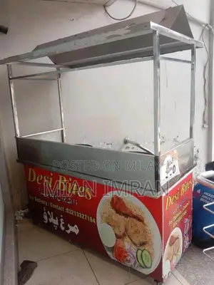 Stainless Steel Commercial Food Counter with Wheels