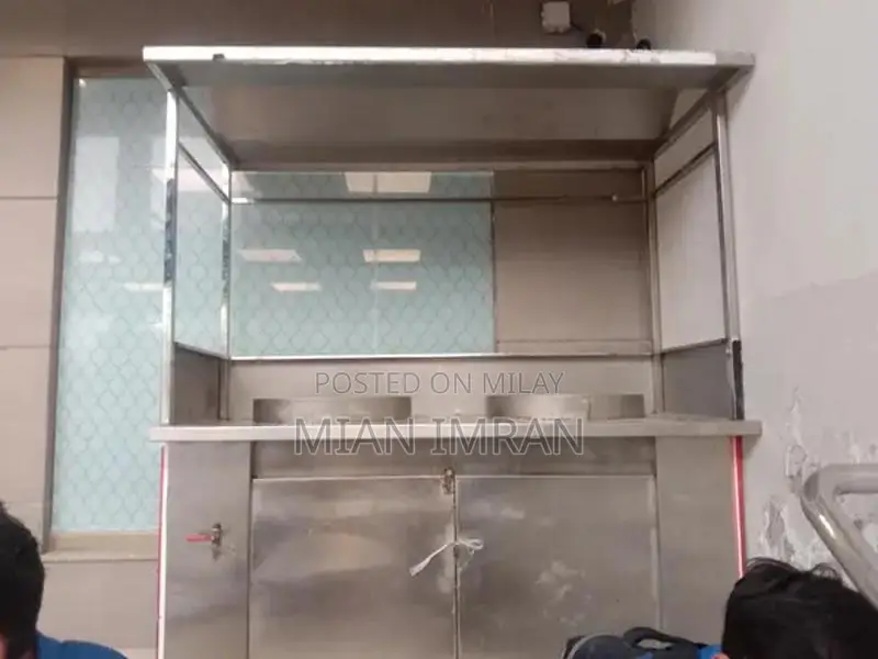 Stainless Steel Commercial Food Counter with Wheels