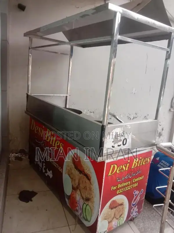 Stainless Steel Commercial Food Counter with Wheels