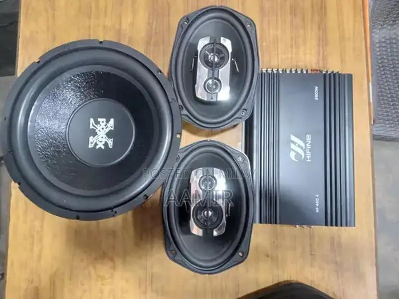 High-Power 12-Inch Xplode Woofer Sound System with 4-Channel Amplifier