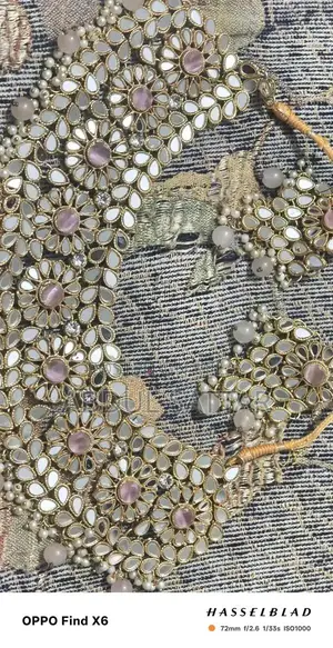 Kundan Bridal Artificial Jewelry Set - White and Pink Wedding Accessor