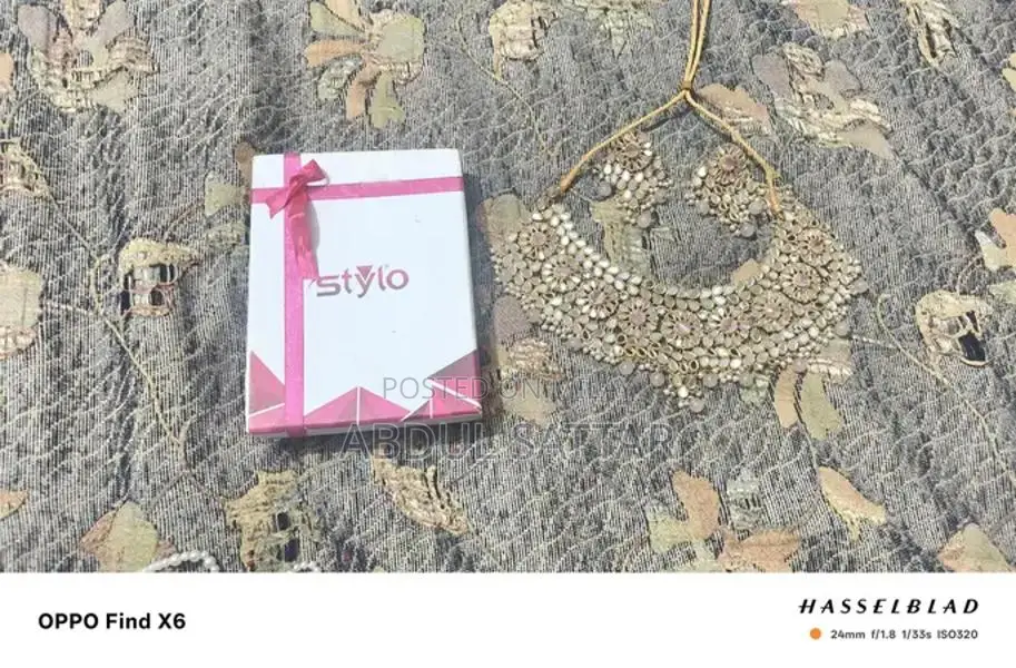 Kundan Bridal Artificial Jewelry Set - White and Pink Wedding Accessor