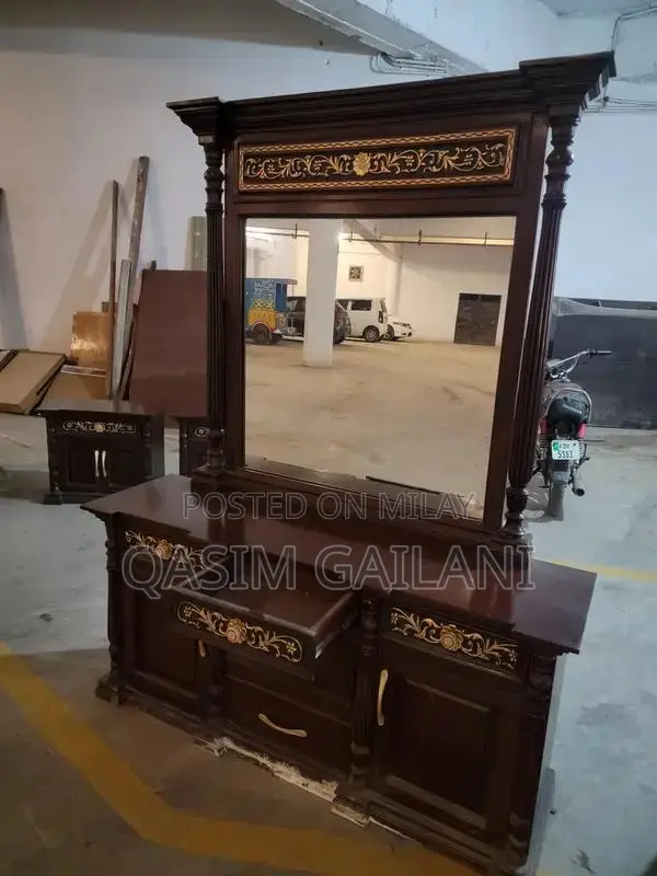 Modern Bedroom Furniture Set - Side Table, Dresser, and Showcase