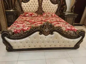 Photo - Chinyoti Style Wooden Bed Frame with Storage Box