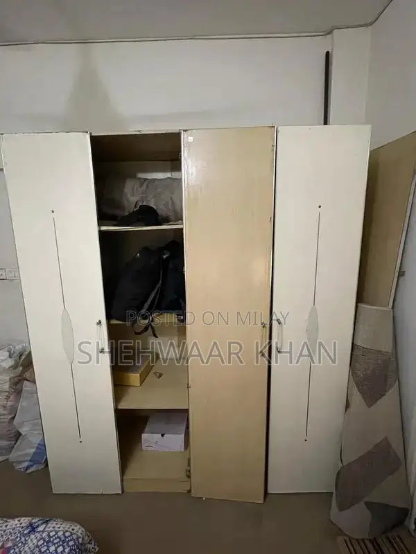 King Size Bedroom Set with Dressing Table, Side Tables, Cupboard