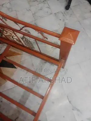 King Size Metal Bed Frame with Matching Side Tables and Mattress