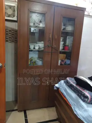 Wooden Bedroom Set - King Bed, Dresser, Armoire, Divider