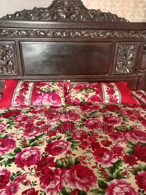 Photo - Wooden Bedside Table - Large 6/6 Size Handcrafted Nightstand