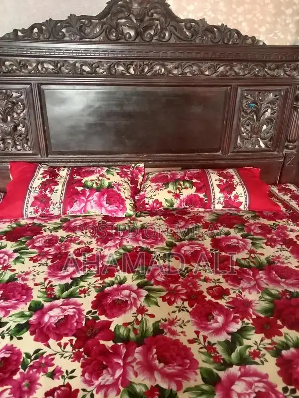 Wooden Bedside Table - Large 6/6 Size Handcrafted Nightstand