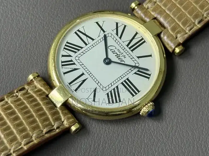 Cartier Luxury Gold-Plated Quartz Ladies Dress Watch - Swiss Craftsman