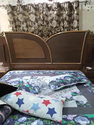 Wooden Bedroom Furniture Set - Almari, Dressing Table, Bed Frame