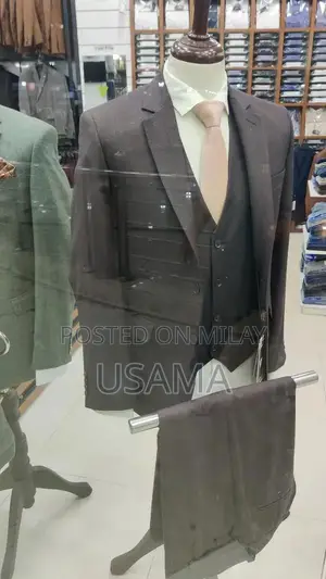 Men's 3-Piece Pent Coat Suit - Formal Elegant Attire