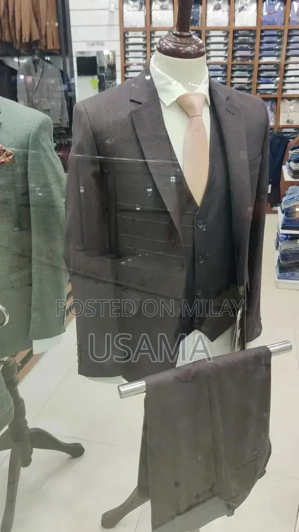 Men's 3-Piece Pent Coat Suit - Formal Elegant Attire