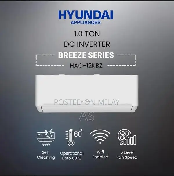 Hyundai 1 Ton Split Air Conditioner - Compact Cooling Solution