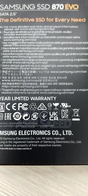 Samsung EVO 870 2.5-inch SSD Storage Drive