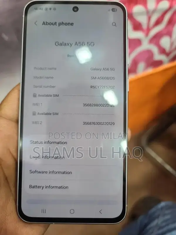 Galaxy A56 5G Smartphone - 256GB Storage, 8GB RAM