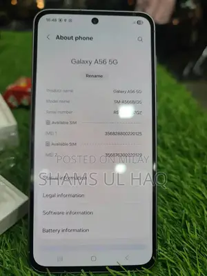 Galaxy A56 5G Smartphone - 256GB Storage, 8GB RAM