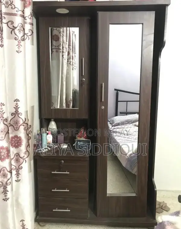 Dressing Table with Rotating Mirror and Study Table Set