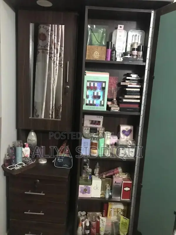 Dressing Table with Rotating Mirror and Study Table Set