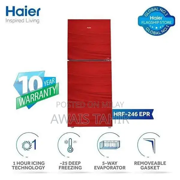 Haier 2-Door Small Refrigerator HRF-246 EPR E Star