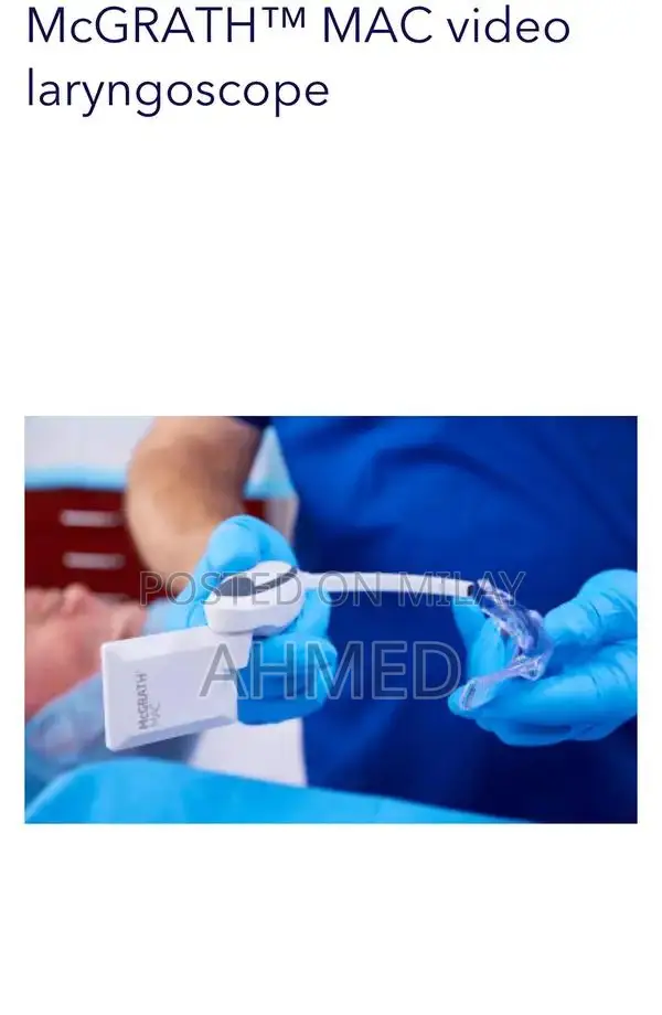 McGrath Video Laryngoscope Medical Imaging Device with Disposable Blad