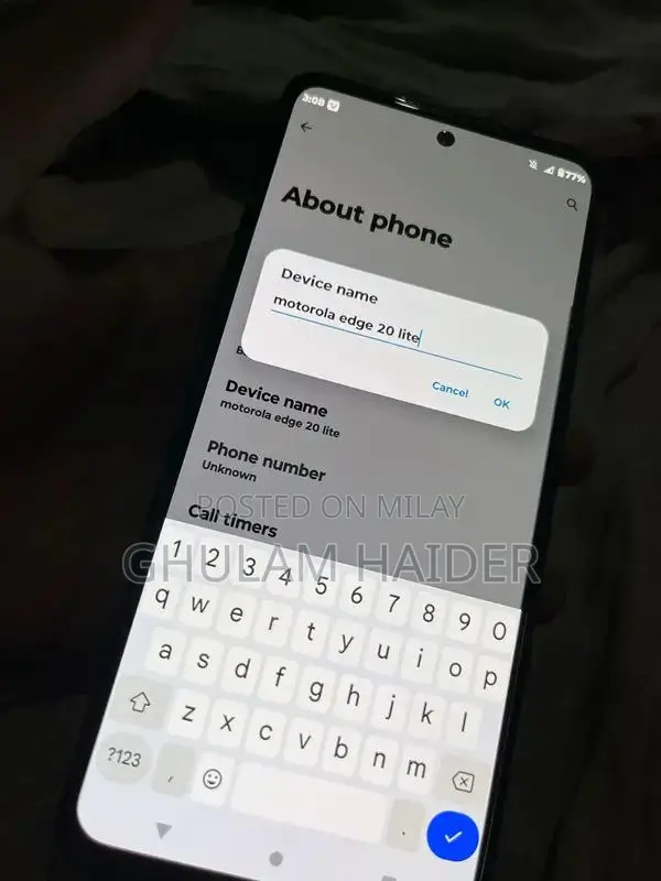 Motorola Edge 20 Lite Dual SIM Smartphone with Ample Storage
