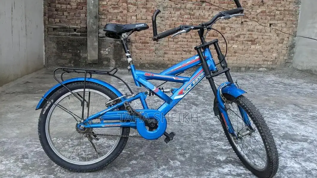 Super Bianchi Blue Kids/Teen Single Gear Bicycle