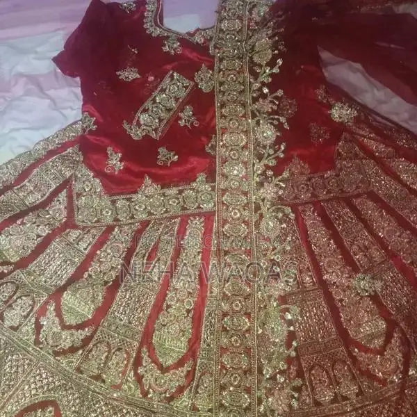 Elegant Hand-Worked Bridal Sharara Dress - Large Size, One-Time Wear