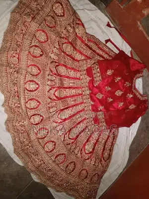 Elegant Hand-Worked Bridal Sharara Dress - Large Size, One-Time Wear