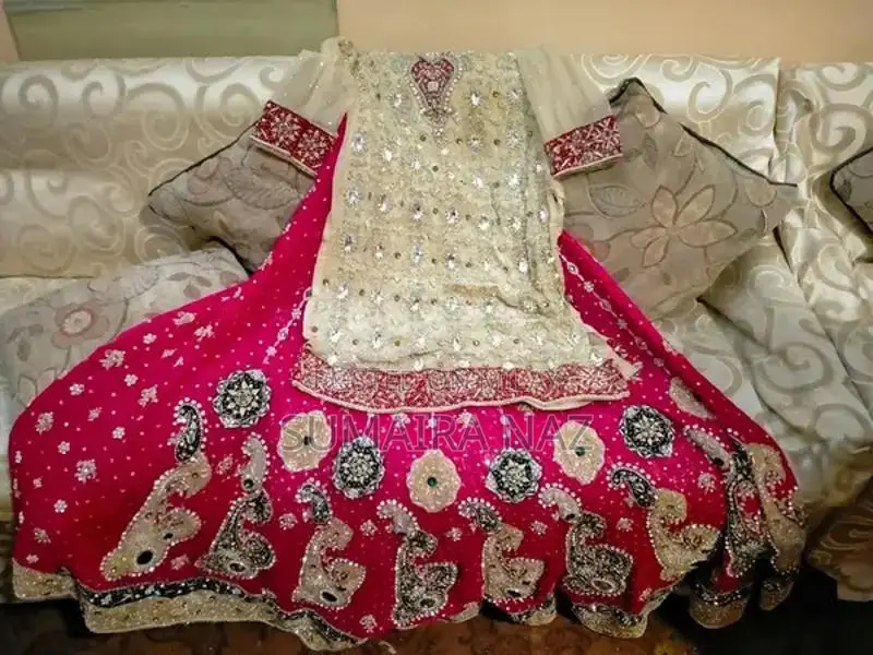 Traditional Bridal Lahnga and Balaoz Wedding Dress Set