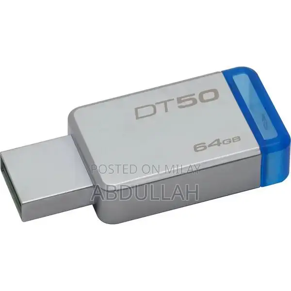 Kingston DT50 Metal USB Flash Drive 64GB High-Speed Storage