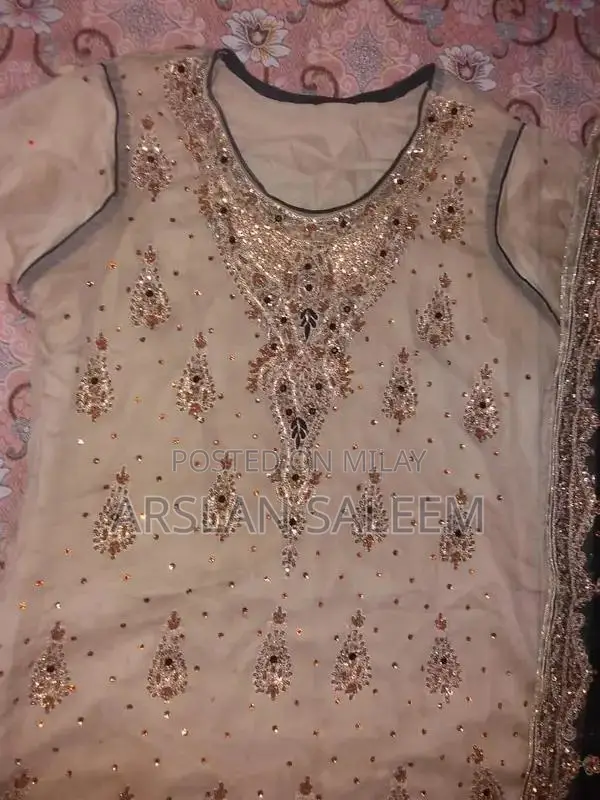 Women's Mexican-Style Bridal Dress with Color Block Design