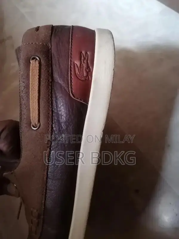Lacoste Men's Brown Casual Shoes - Classic Style Size 9