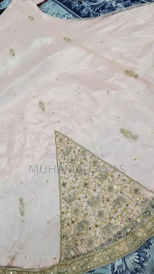 Elegant Bridal Maxi Dress with Tail Work - Special Occasion Gown