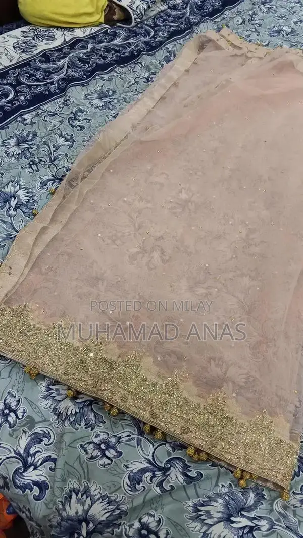 Elegant Bridal Maxi Dress with Tail Work - Special Occasion Gown