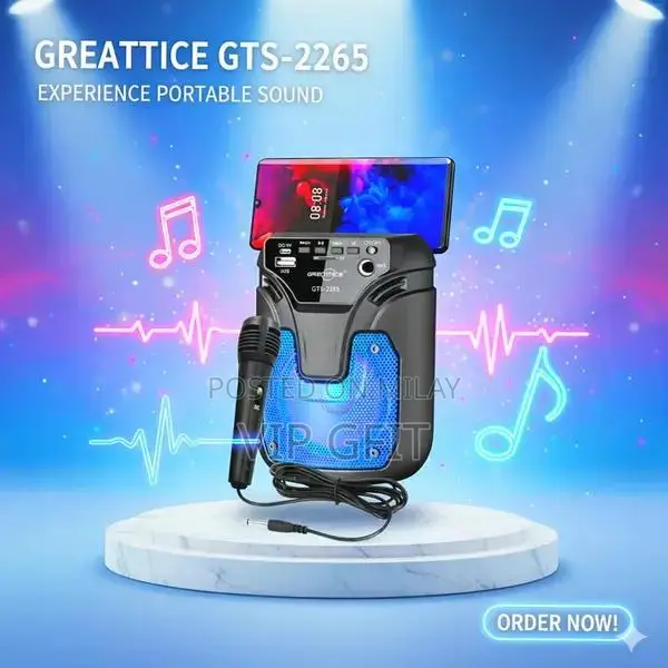 GTS 2265 Portable Bluetooth Speaker with USB and TF Card Support
