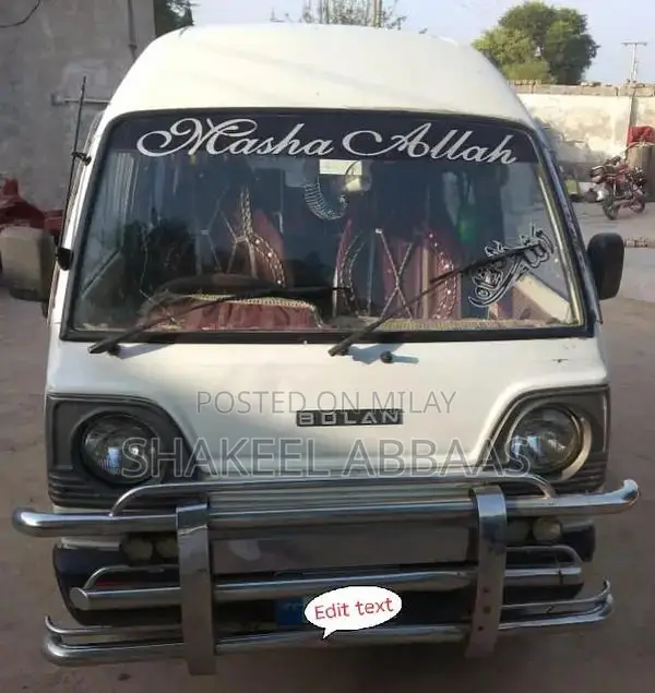 Suzuki Bolan Compact Passenger Van - Reliable Family and Commercial Ve