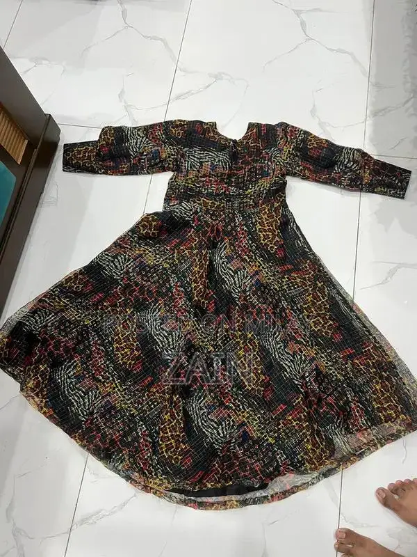 Black Organza Long Maxi Outfit - Ready-to-Wear