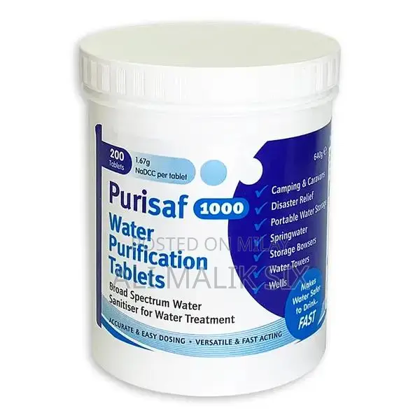 Emergency Water Purification Tablets - 100 Pack Aquatabs