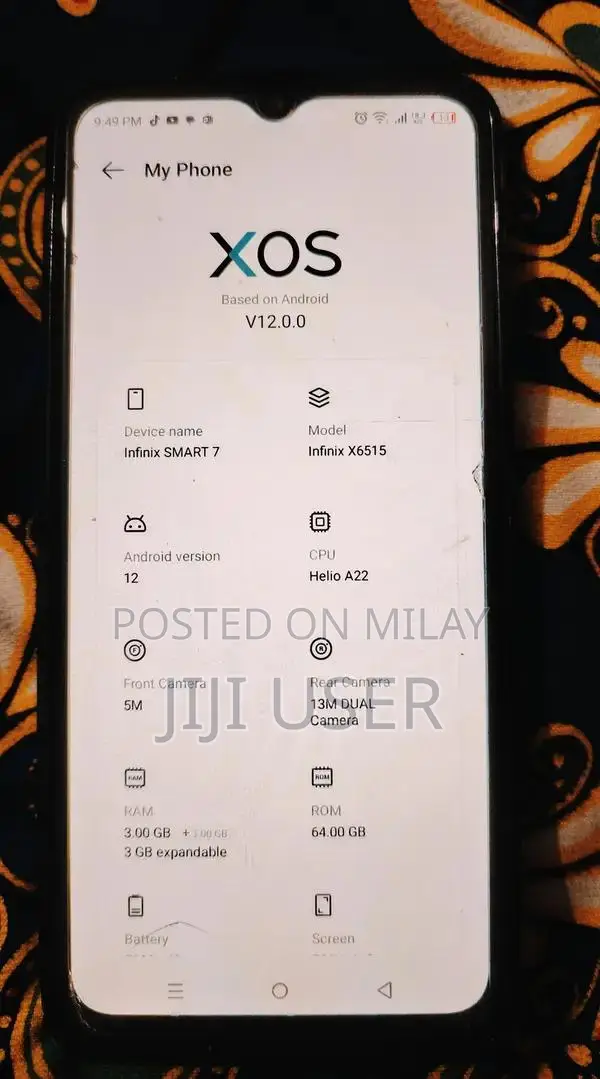 Infinix Smart 7 Smartphone Sealed in Complete Box