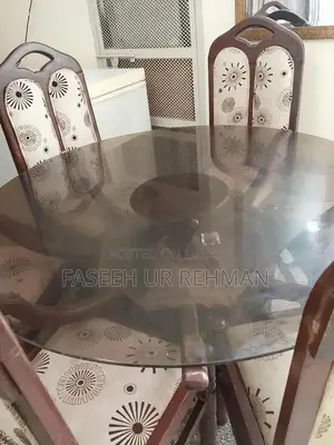 Elegant 6-Seater Wooden Dining Table with Matching Chairs