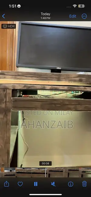 Wooden Computer Table with LED Lights - Stylish Home Furniture