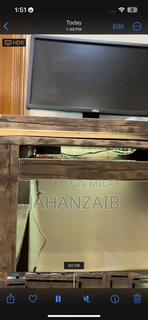 Wooden Computer Table with LED Lights - Stylish Home Furniture