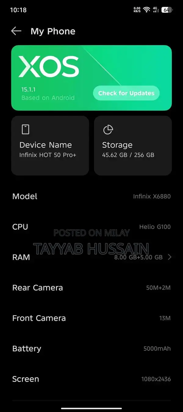 High-Performance Smartphone with Large Storage and Battery