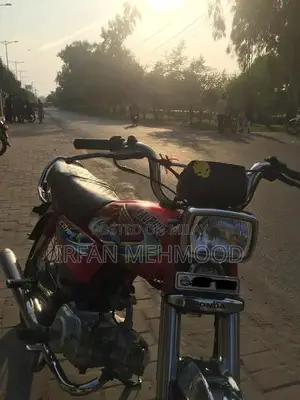 Photo - CD 70 Motorcycle 2024 Model - Red Color Classic Bike