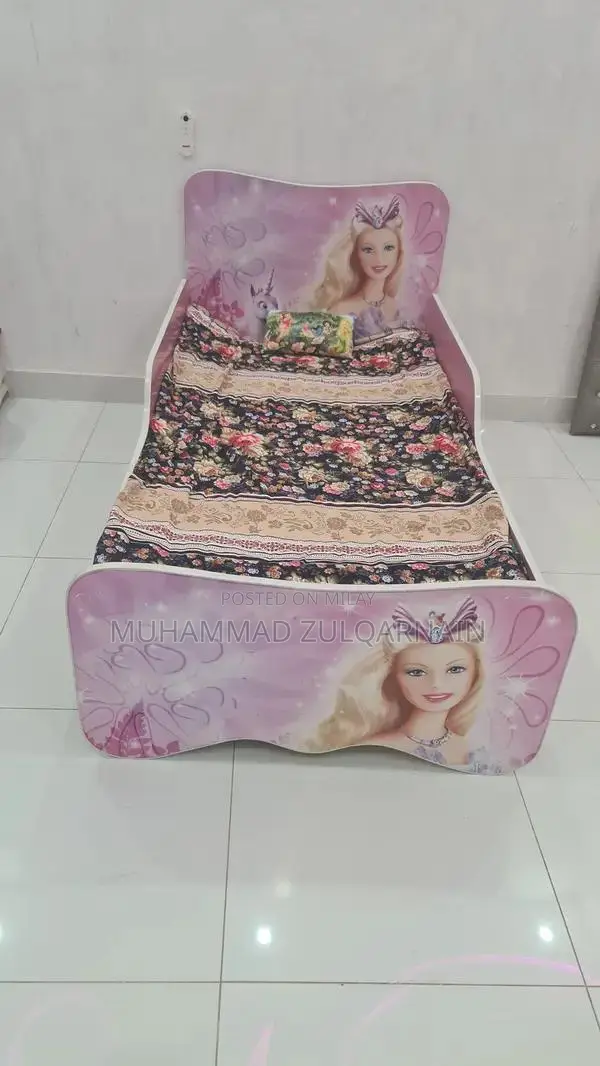 Plywood Girls Bed - Lightly Used, Good Condition