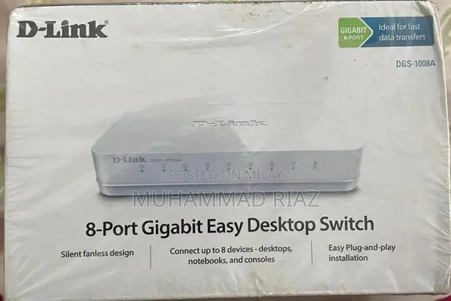D-Link 8-Port Gigabit Ethernet Desktop Network Switch