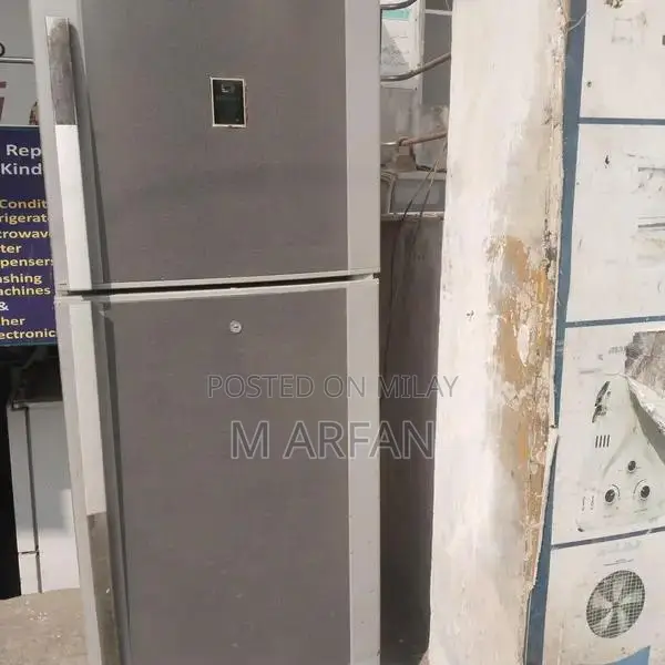 Dawlance 2-Door Medium Refrigerator - White & Gray